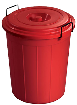 PLASTIC DRUM - 30 WITH LID(18 PCS PK)