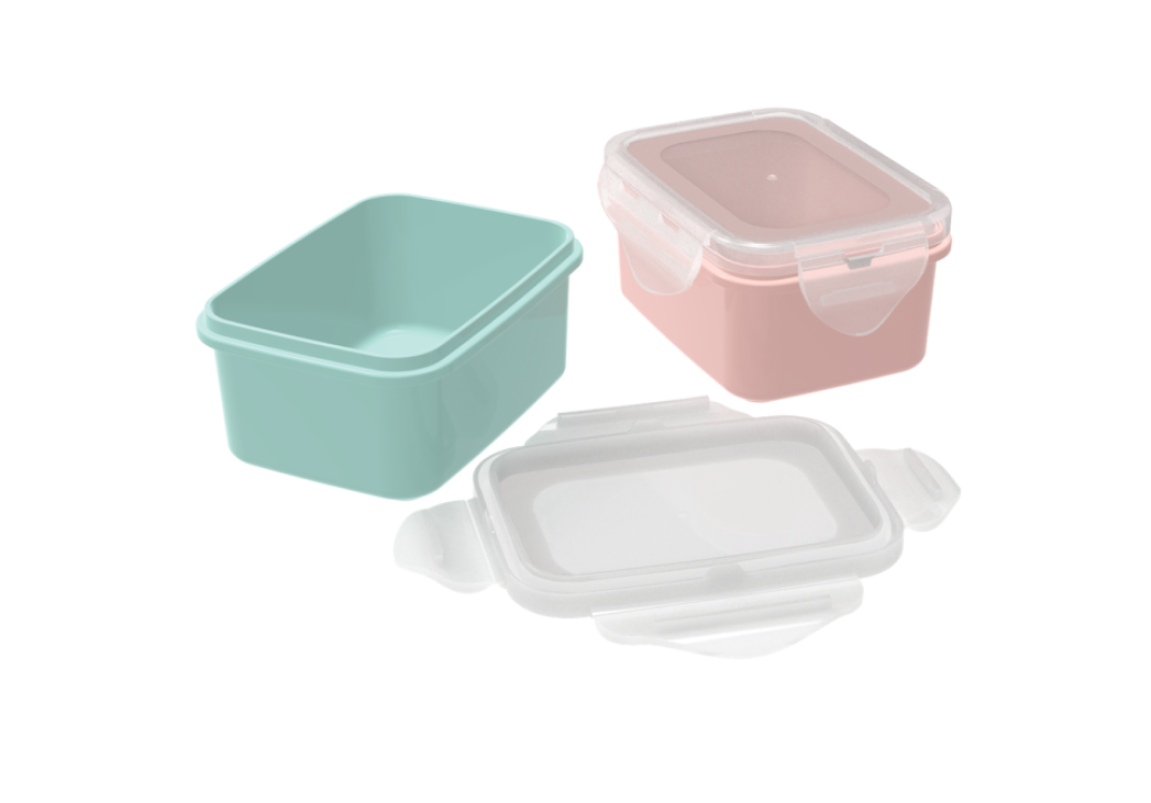 Lock & Safe Container 350H x 3 (350 ml x 3) (3 Pcs set)