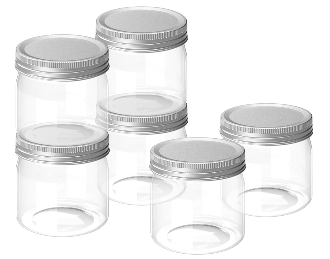 Crystal Jar (230 ml X 6 ) (Natural) (6 Pc Set)