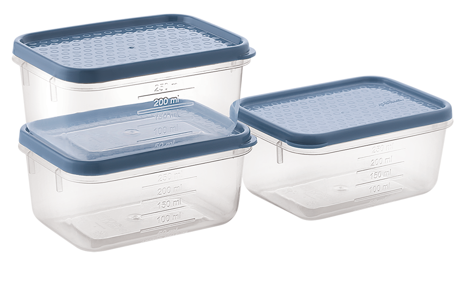 POLKA CONTAINER NO 22 (250 ML)(3 PCS SET) (48 SET PK)