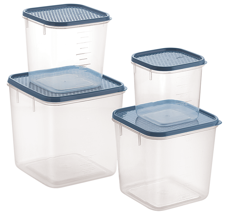 POLKA CONTAINER SET 401 - 404(4 PCS SET) 6800 ML (20 SETPK)