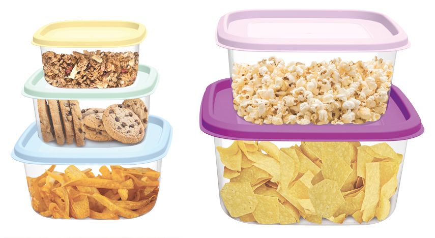 Prism Square Container (5 Pcs set) (6600ML)