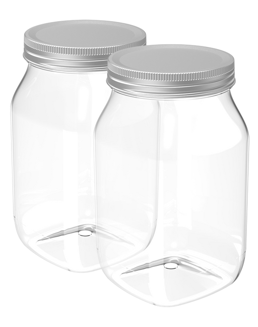 Crystal Jar (960 ml X 2) (Assorted) (2 Pc Set)