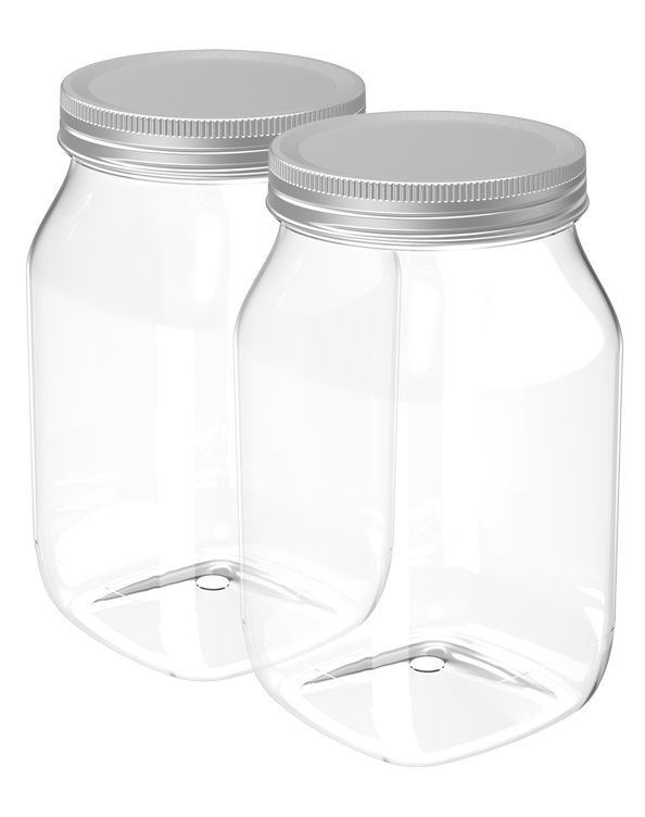 Crystal Jar (960 ml X 2) (Assorted) (2 Pc Set)