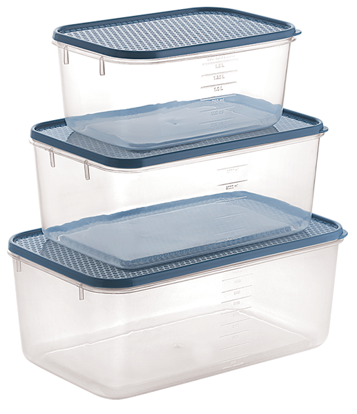 POLKA CONTAINER NO 511 - 513(3 PCS SET)  9300 ML (24 SET)