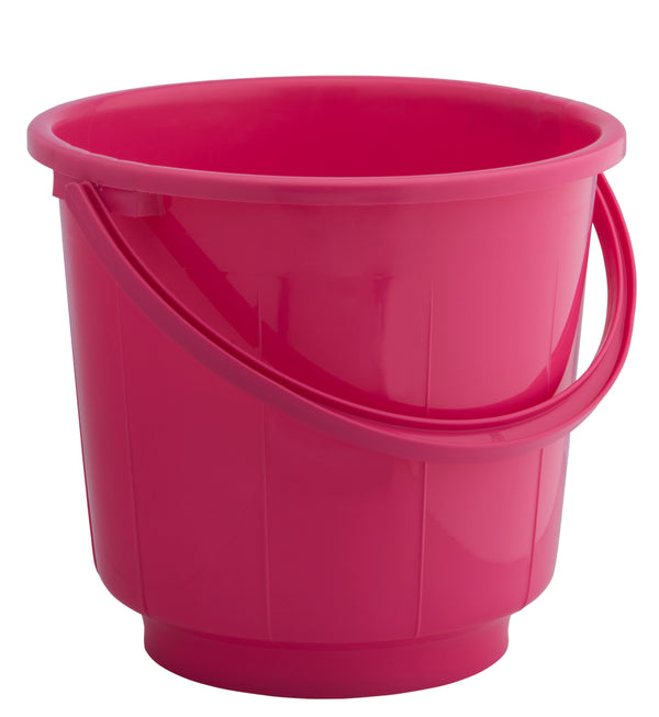 ST.BUCKET WITH PLASTIC HANDLE_9LTR_ASSORTED_36PCPK