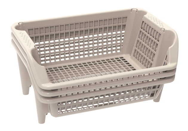 Versatile Basket 3 Pcs Set With Wheel    