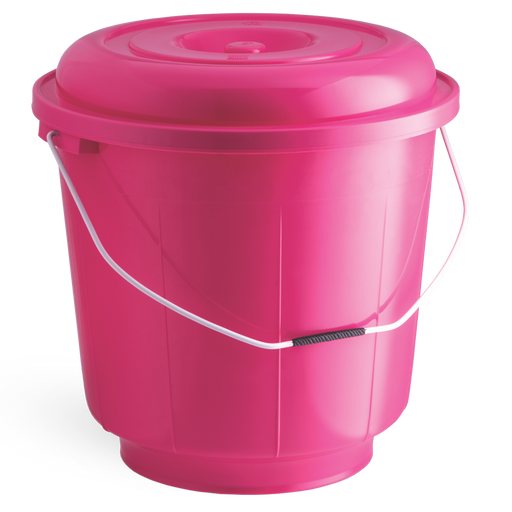 ST. BUCKET WITH PLASTIC HANDLE (9 LTR) (ASSORTED) (36 PC PK)